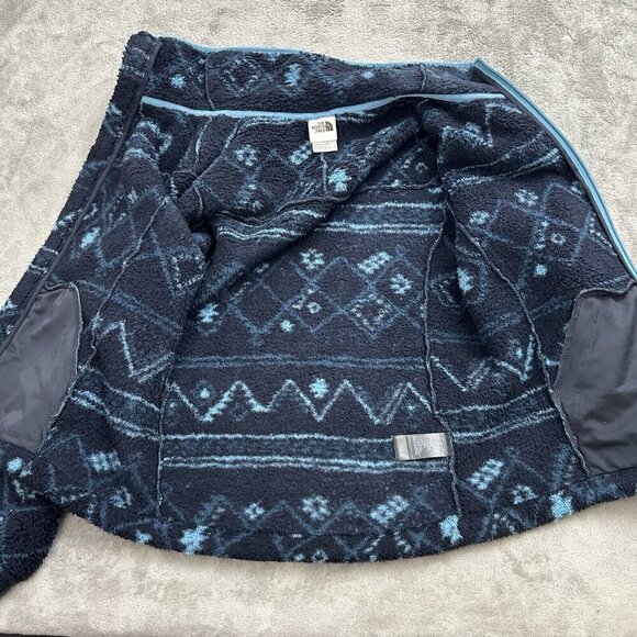The North Face Jacket Womens Small Campshire Sherpa Fleece Full Zip Aviator Navy - Picture 8 of 16